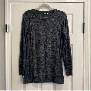 NWOT Gap Maternity Lightweight Nursing Sweater - Gray/Black